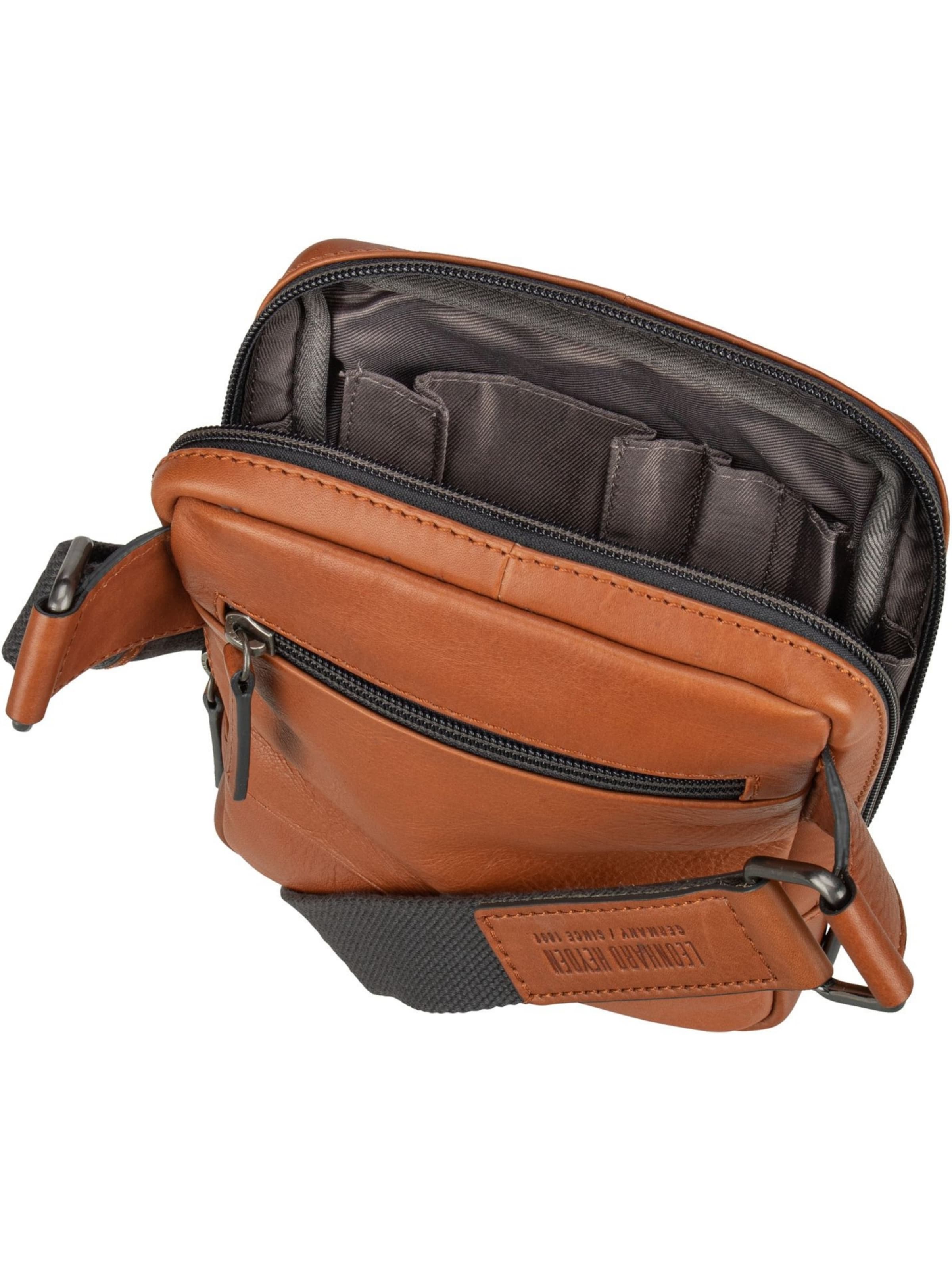 LEONHARD HEYDEN Crossbody bag 'Hamburg' in Brown