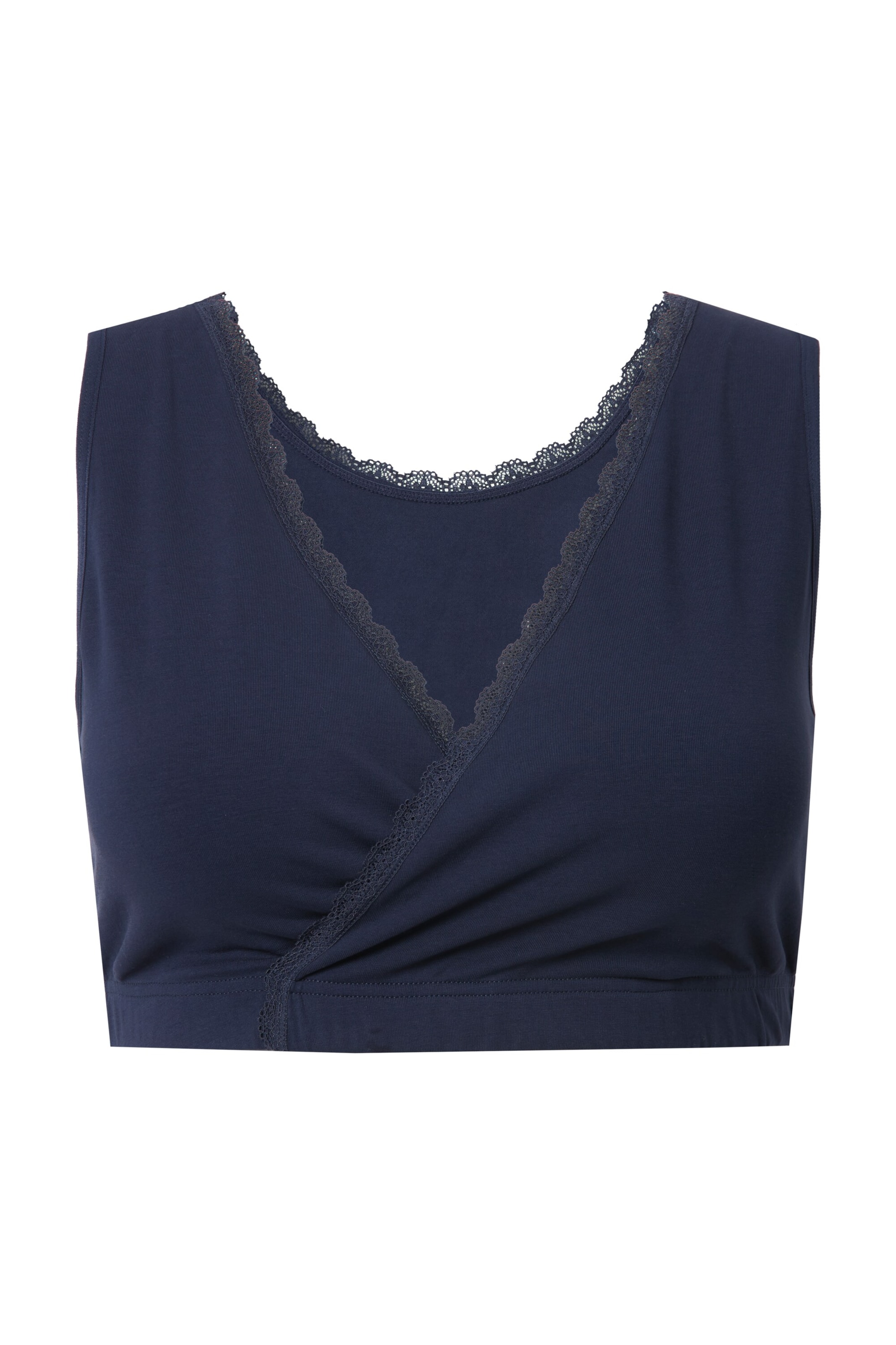 Ulla Popken Bustier BH in Blau: Vorderseite