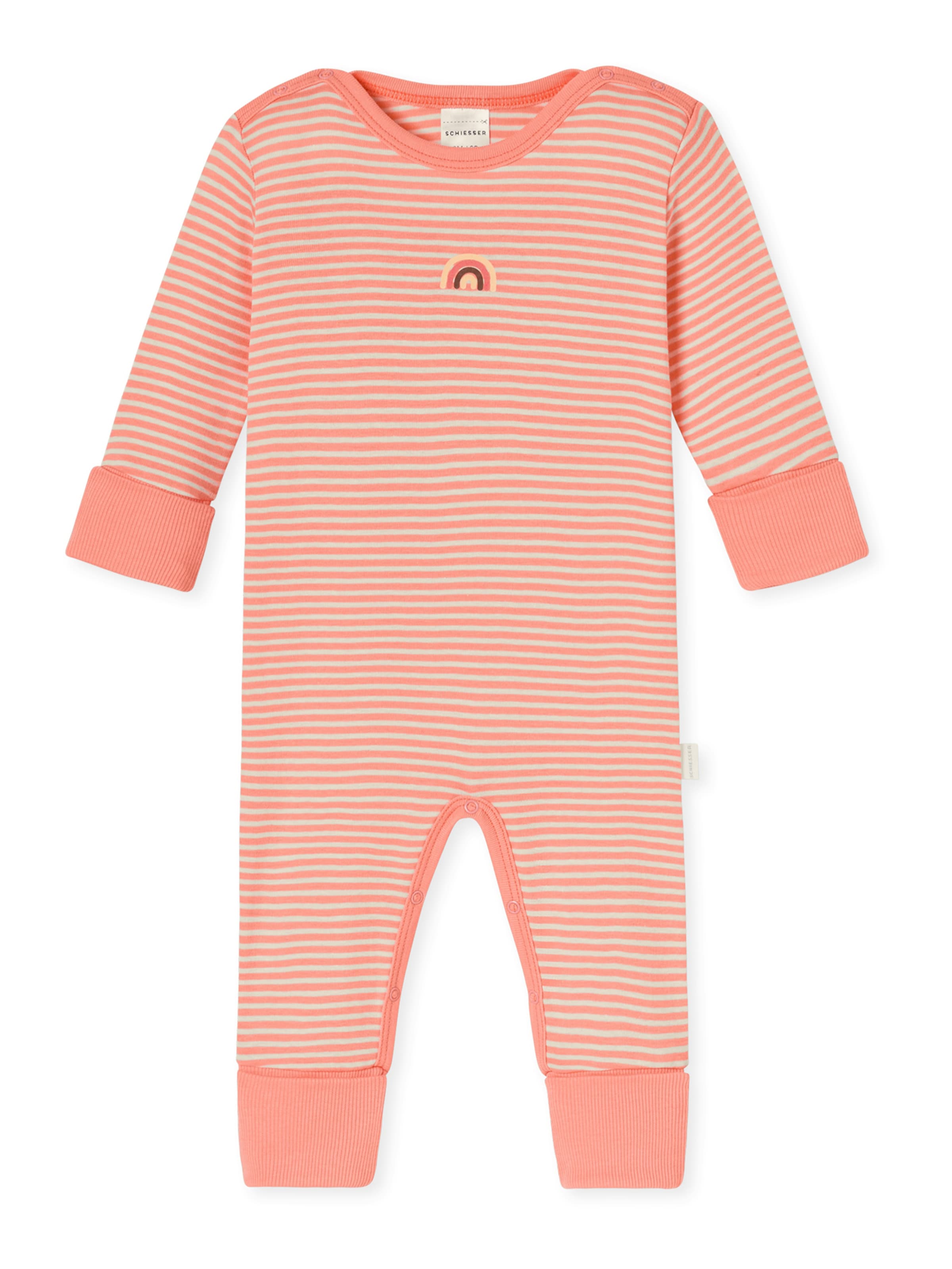 SCHIESSER Rompertje/body ' Nature Love ' in Oranje: voorkant