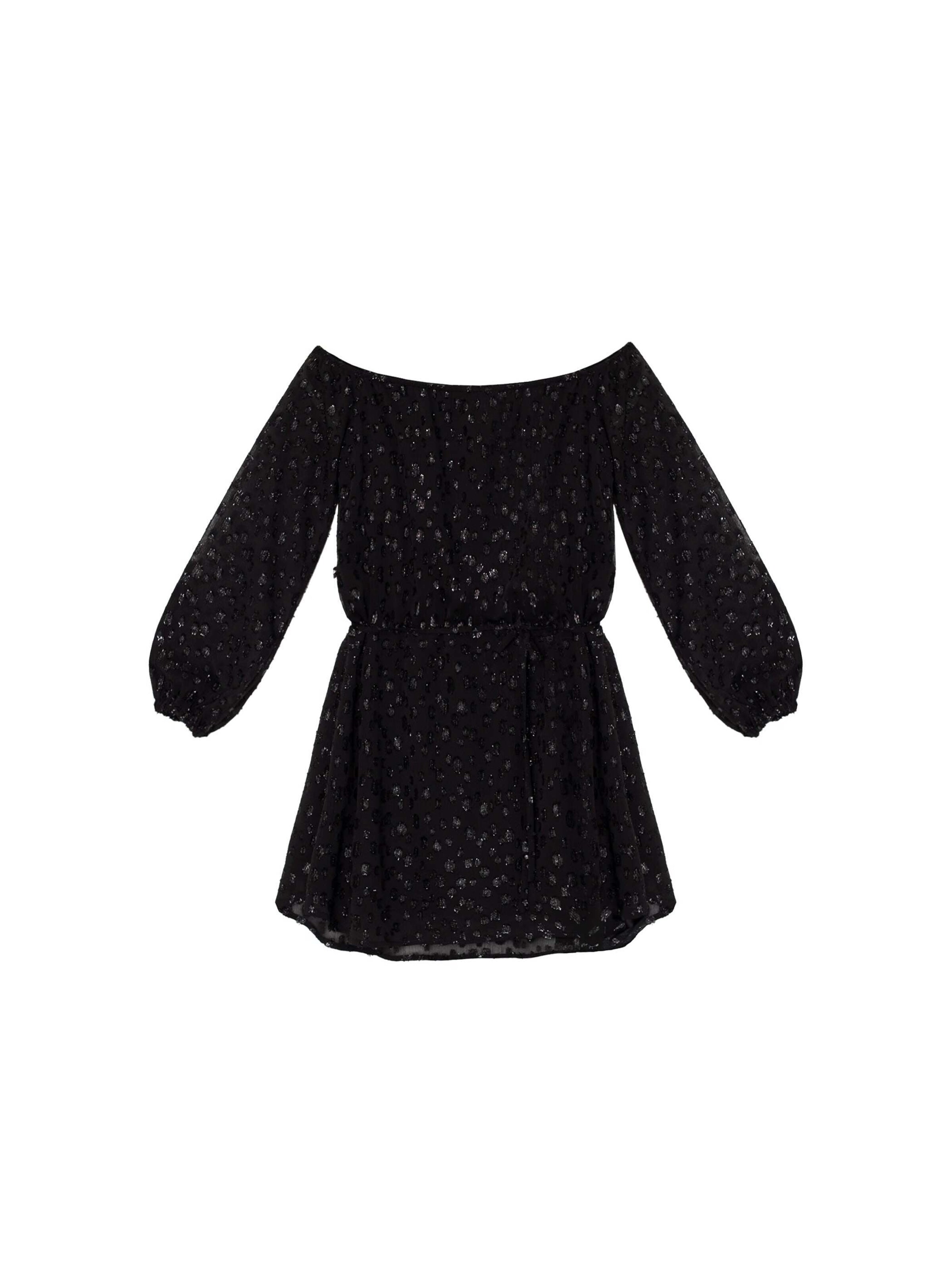 THE-ARE - Vestido en negro: frente