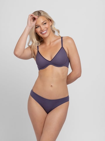 T-shirt Reggiseno di Dorina in blu: frontale