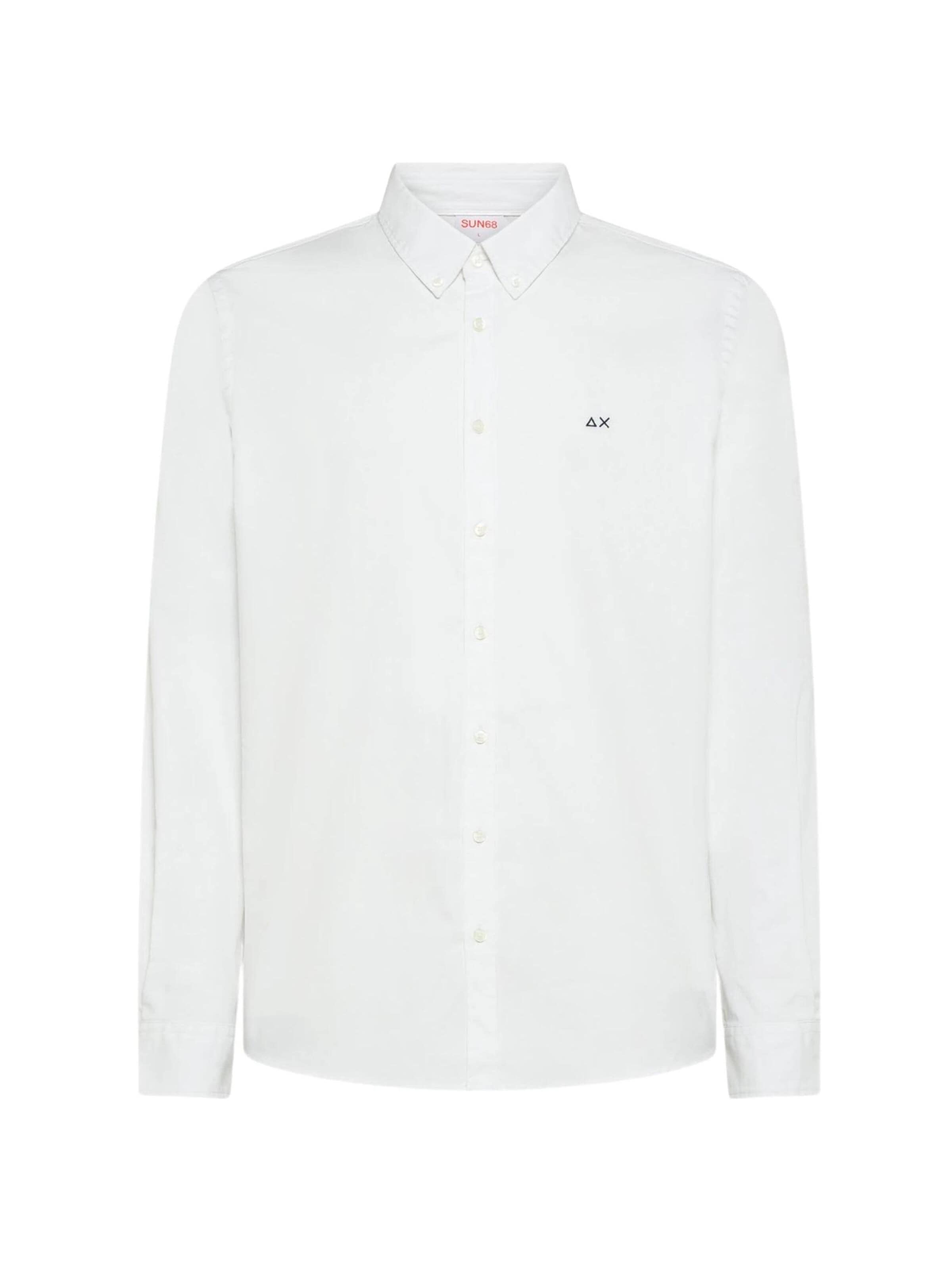 Coupe regular Chemise 'S45101' SUN68 en blanc : devant
