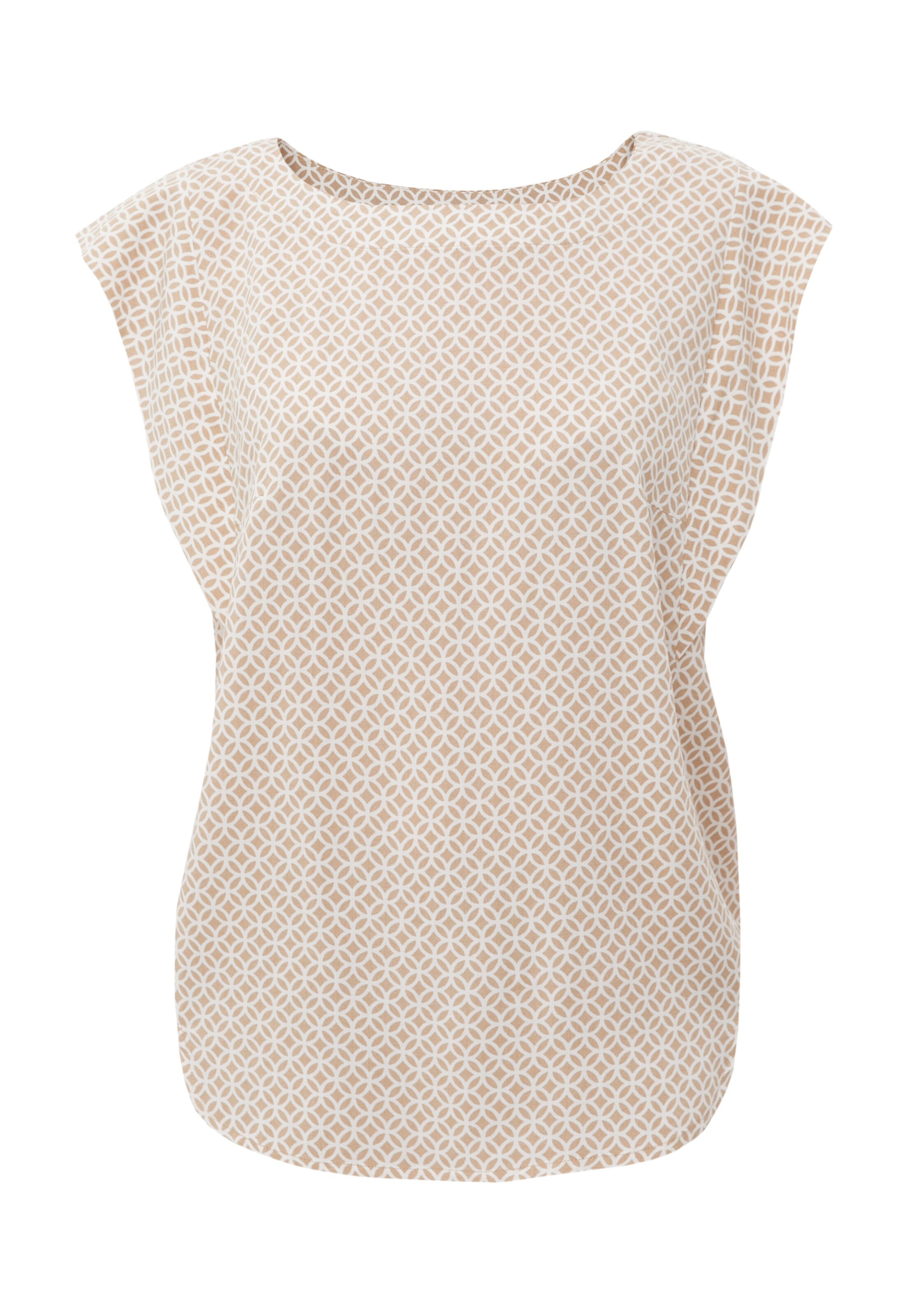 Finn Flare Sommerbluse 'Print' in Beige: Vorderseite