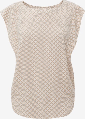 Finn Flare Sommerbluse 'Print' in Beige: Vorderseite