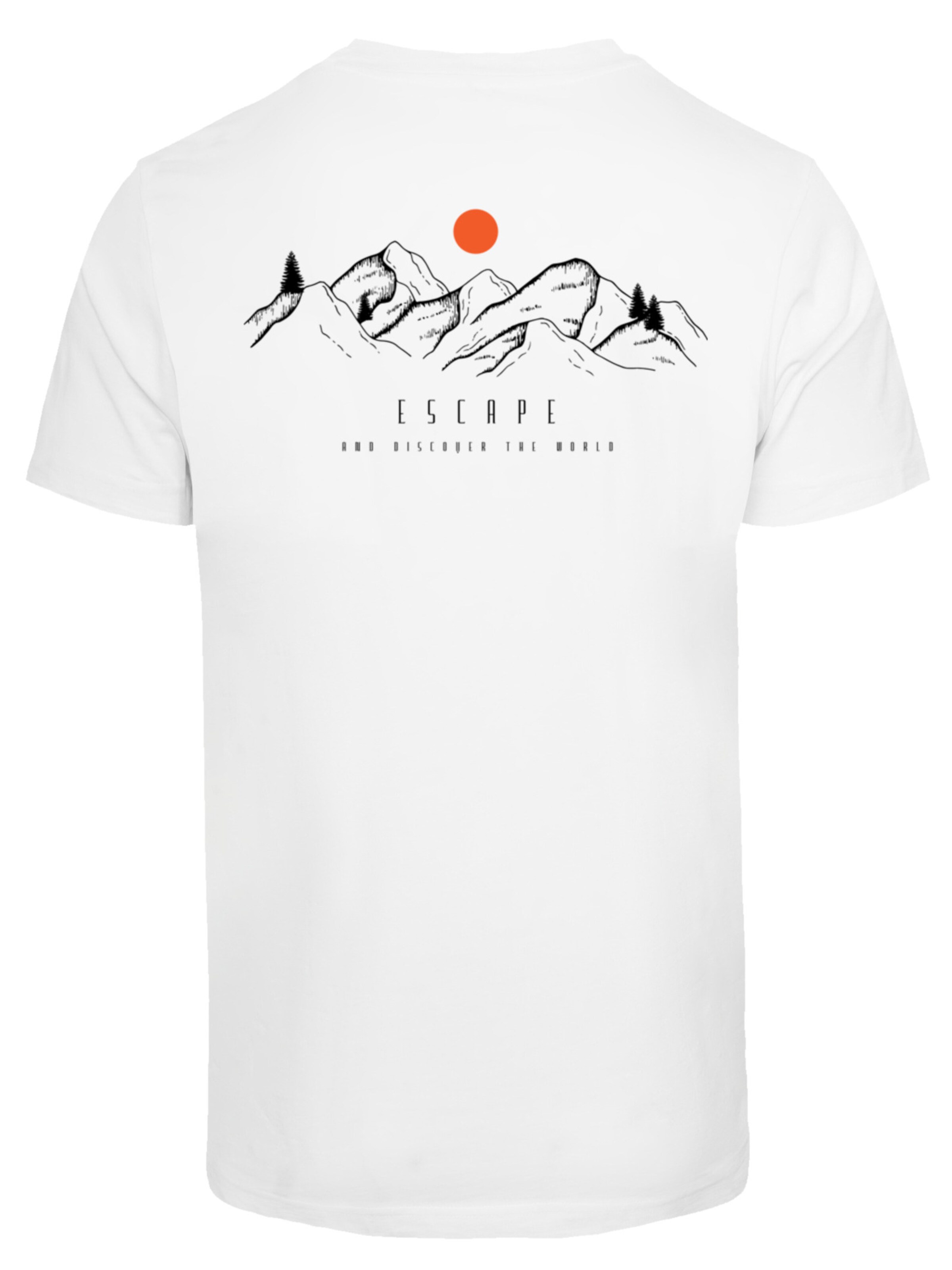 T-Shirt 'Discover the world' F4NT4STIC en blanc