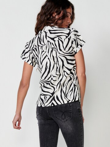 KOROSHI Bluse in Weiß