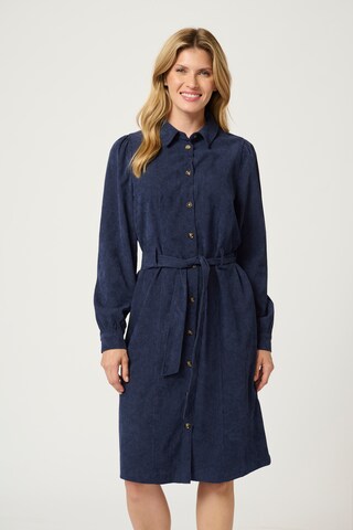 Robe-chemise 'Vera' Kaffe en bleu : devant