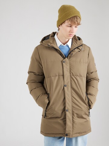 BLEND Winter Jacket in Brown: front