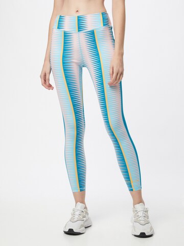 DELICATELOVE Skinny Sportbroek 'Nadi' in Blauw: voorkant