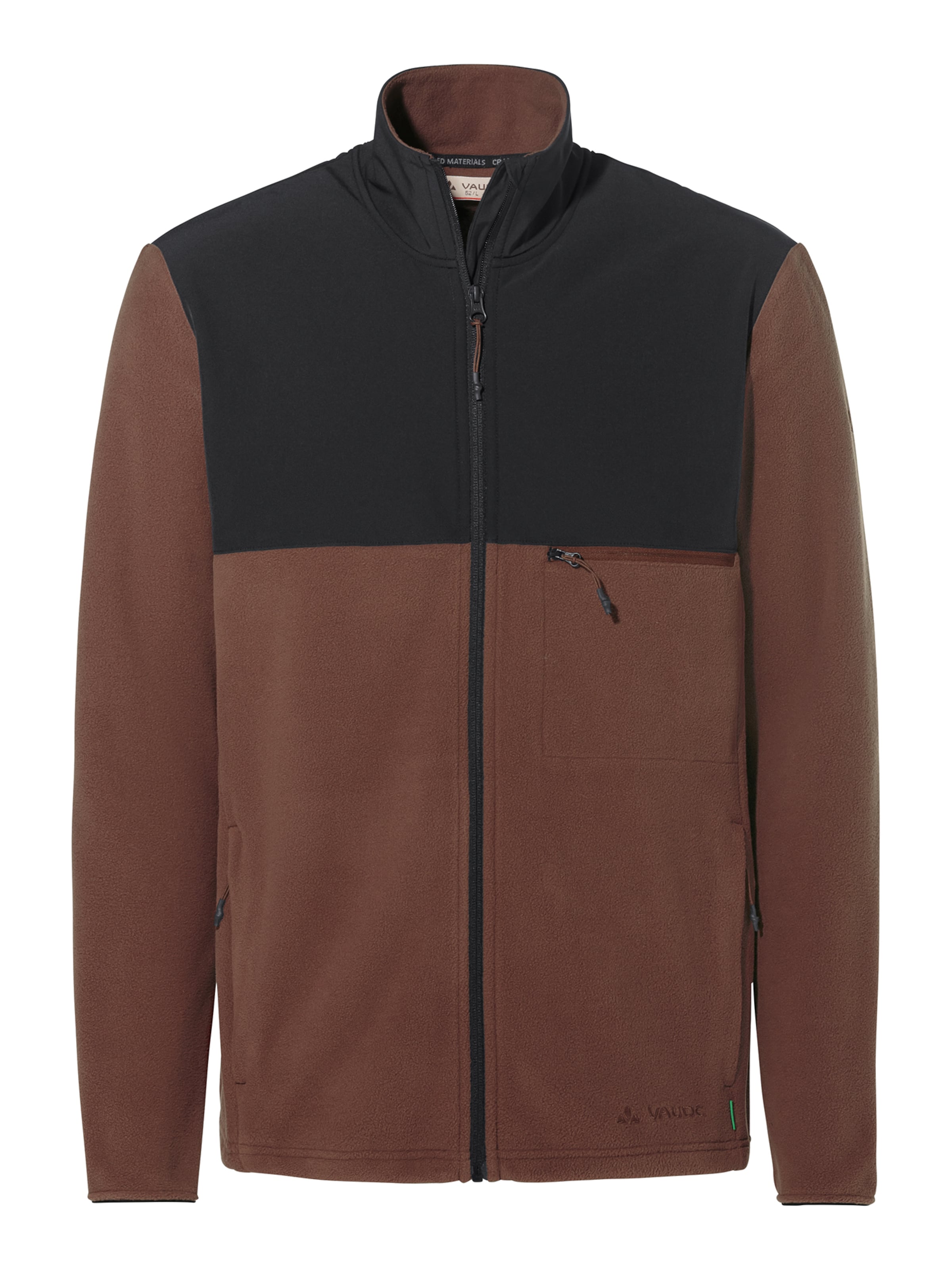 VAUDE Funktionele fleece-jas 'Mineo II' in Bruin: voorkant