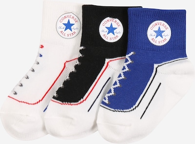 CONVERSE Chaussettes en bleu / melon / noir / blanc, Vue avec produit