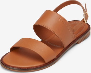Marc O'Polo Sandale in Braun: Vorderseite