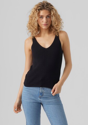 VERO MODA Knitted top 'VMNEW LEX' in Black: front