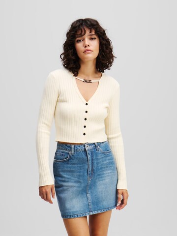 Giacchetta di KARL LAGERFELD JEANS in bianco: frontale