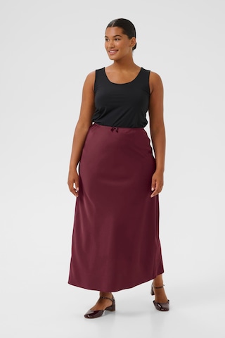 KAFFE CURVE Skirt 'Hilla' in Red