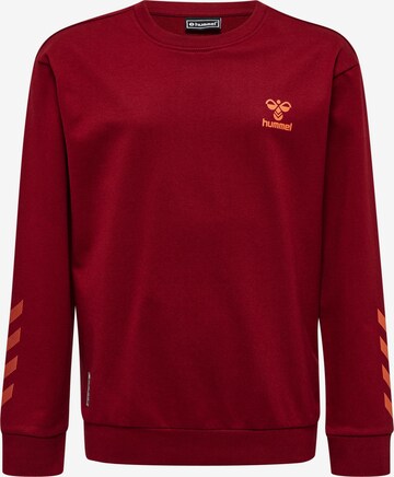 Hummel Sweatshirt 'OFFGRID' in Rood: voorkant