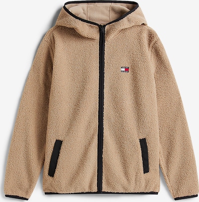 Tommy Jeans Flis jakna u taupe siva, Pregled proizvoda
