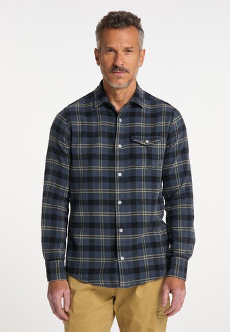 DreiMaster Vintage Regular fit Button Up Shirt in Blue: front