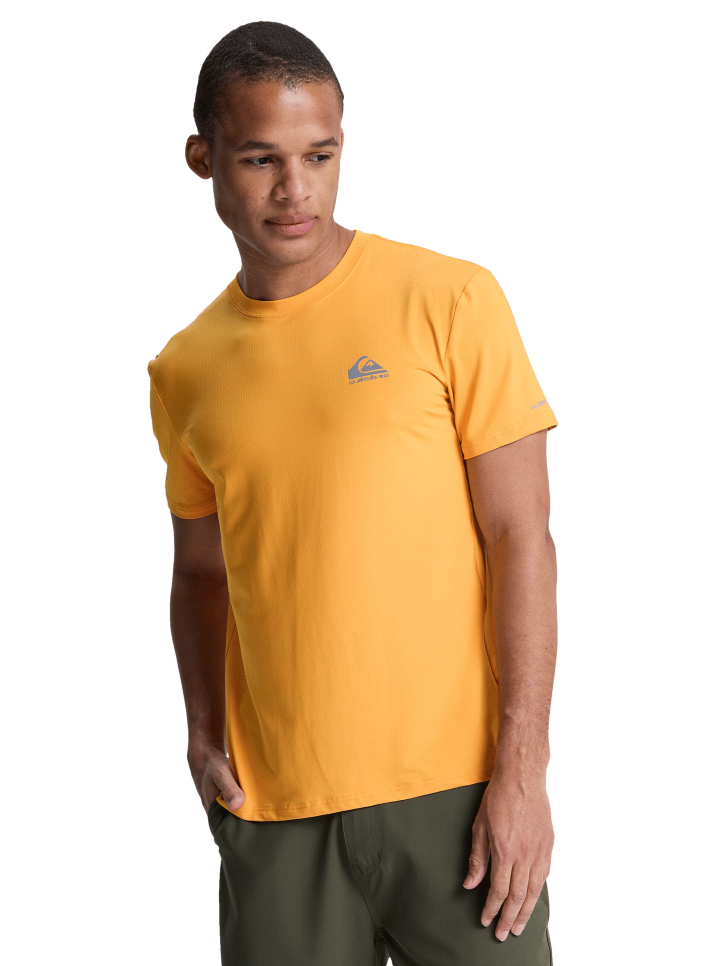 QUIKSILVER T-shirt 'Caecilian' in Gelb: Vorderseite