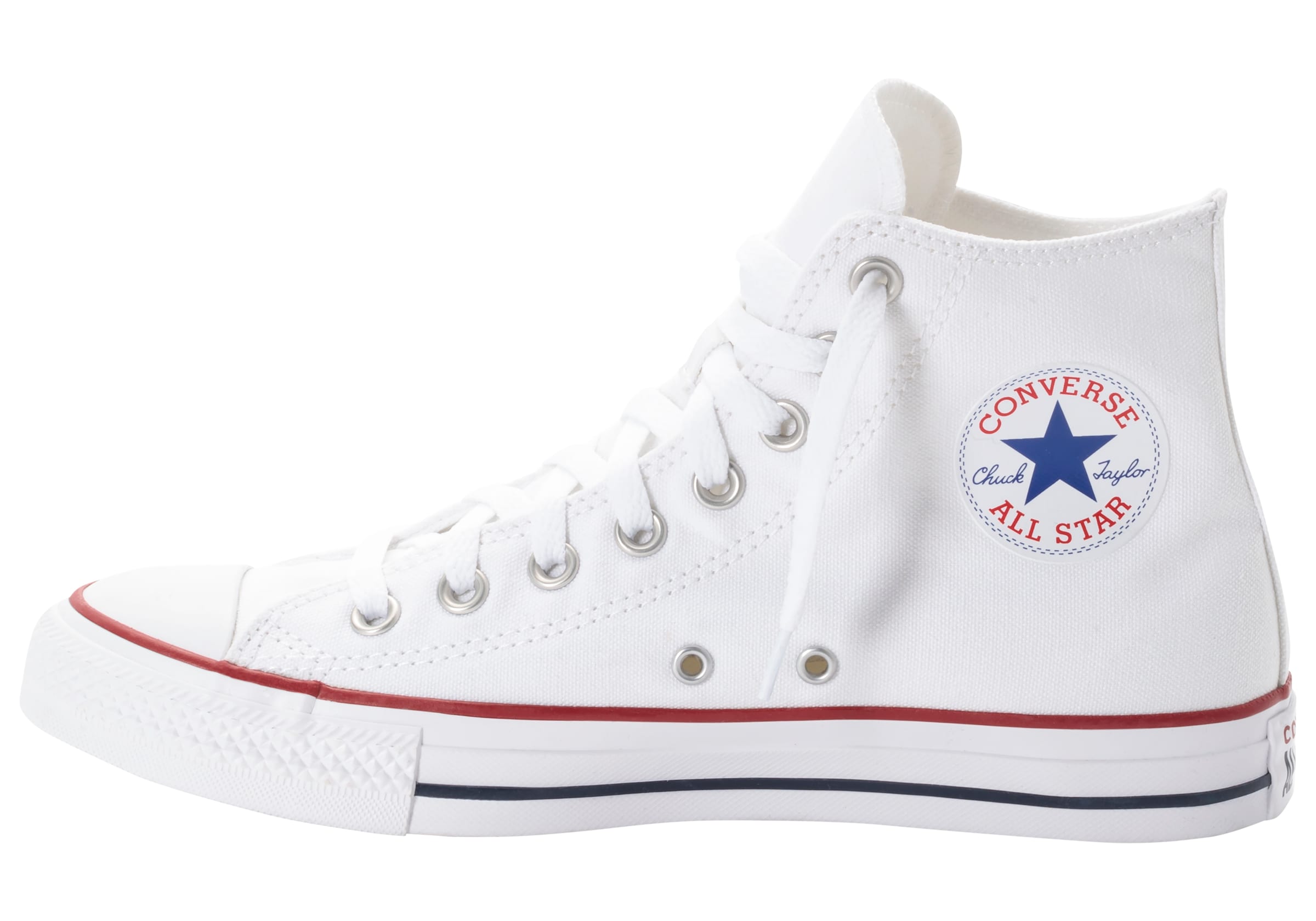 CONVERSE Magas szárú sportcipők 'Chuck Taylor All Star Classic' - fehér: elől