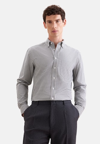 Coupe regular Chemise SEIDENSTICKER en vert : devant