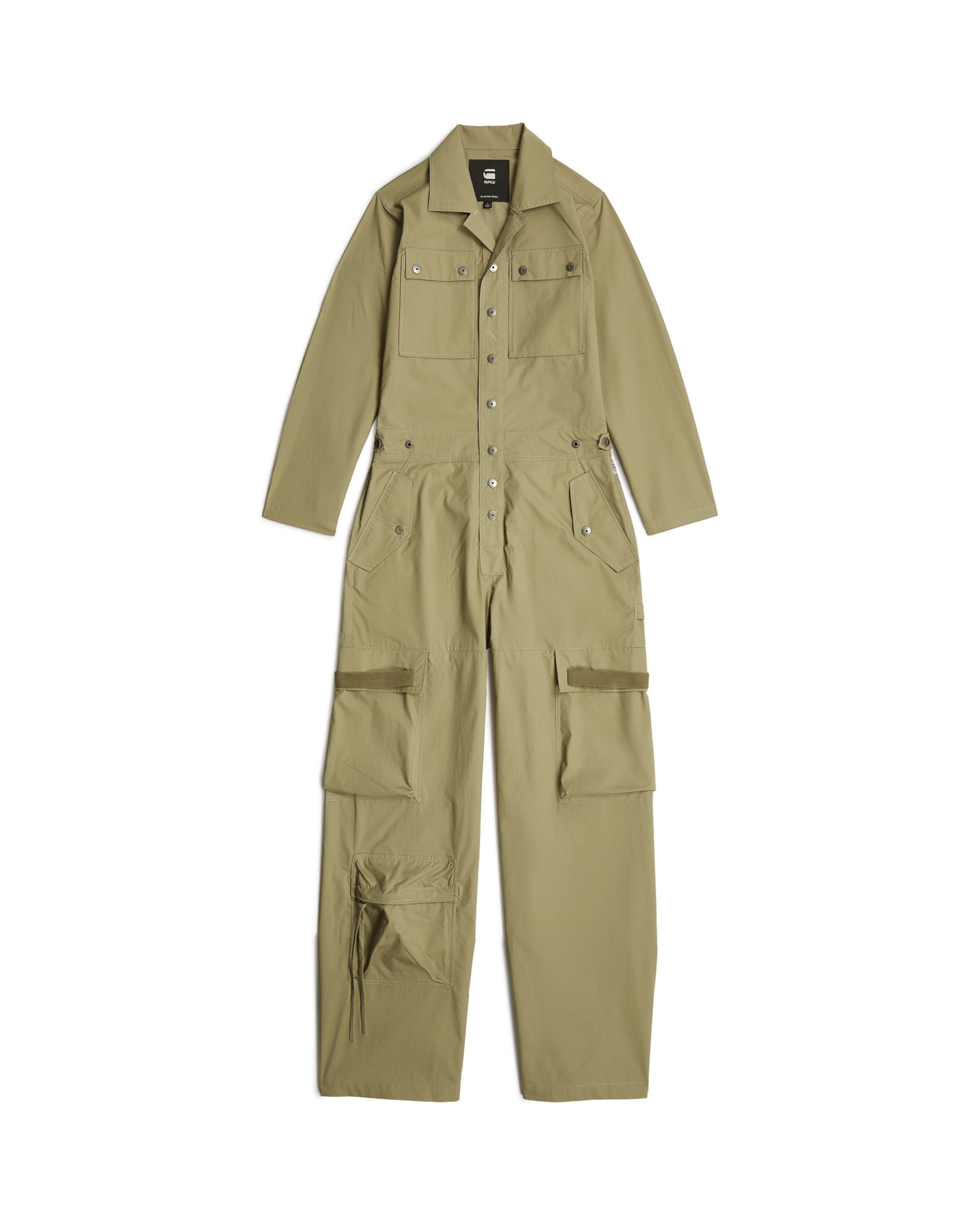 G-STAR Jumpsuit in Groen: voorkant