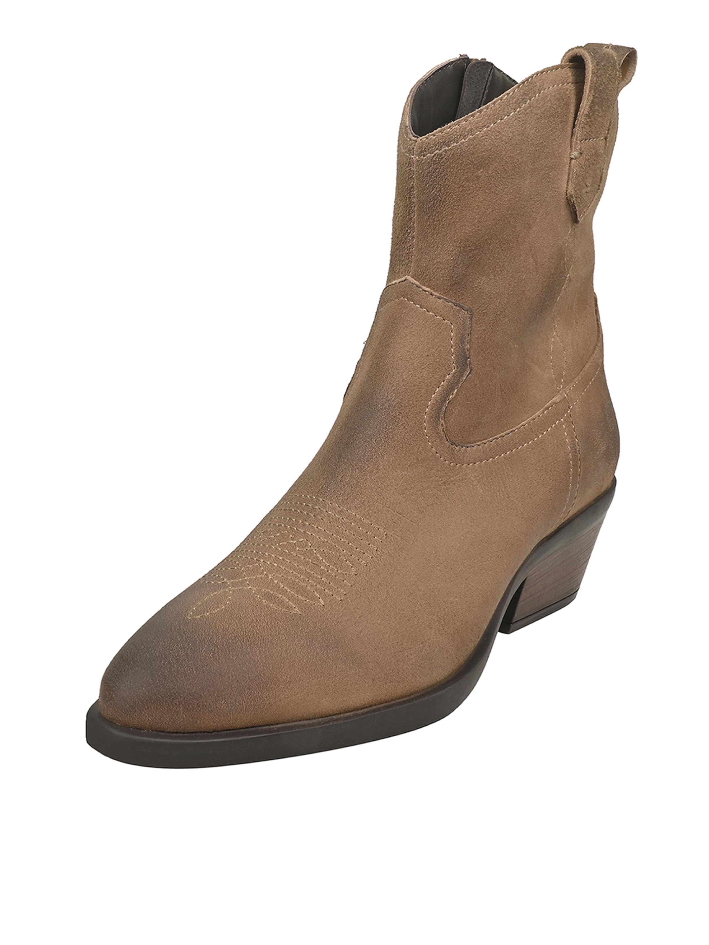 Crickit Enkellaarsje ' UBIS ' in Beige: voorkant