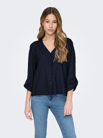 JDY Blouse 'Diana' in Blauw: voorkant