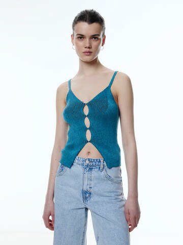 EDITED Top 'Levinia' in Blauw: voorkant