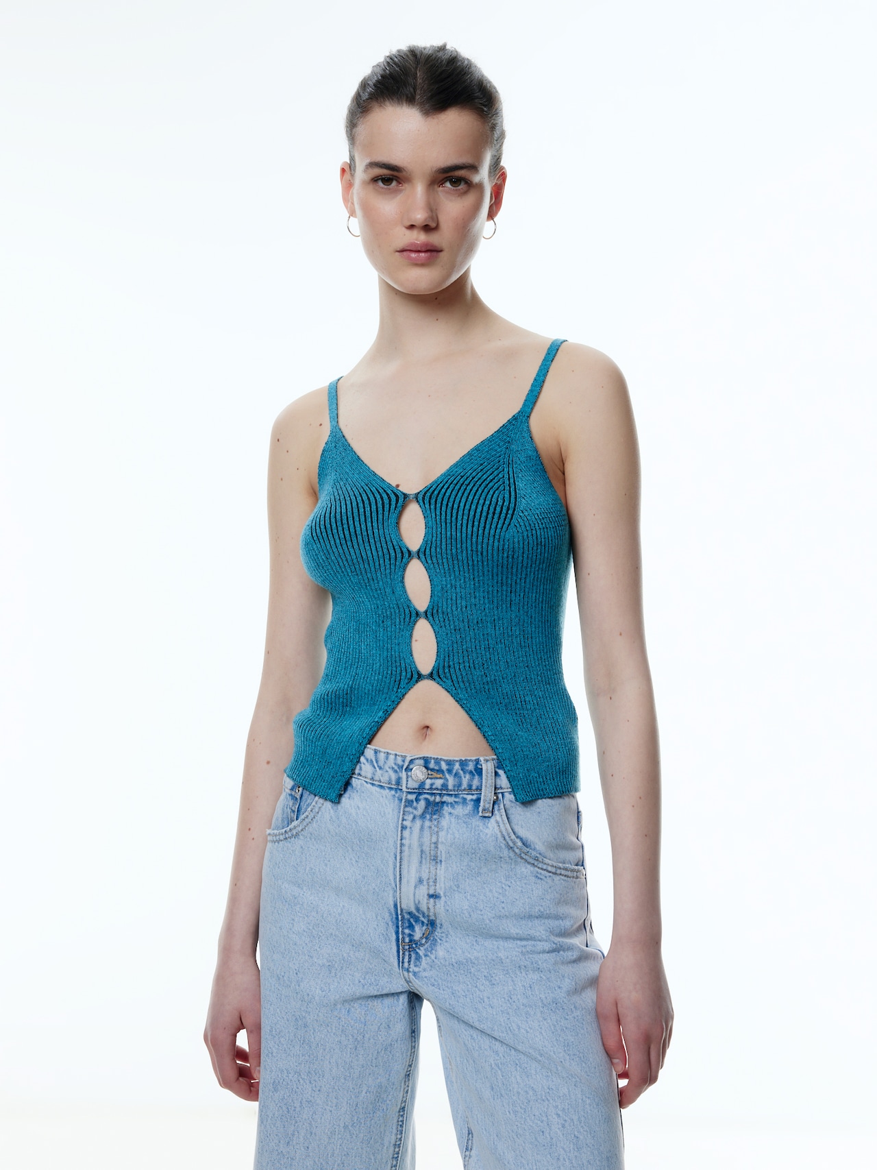 EDITED Producten Top 'Levinia' Blauw