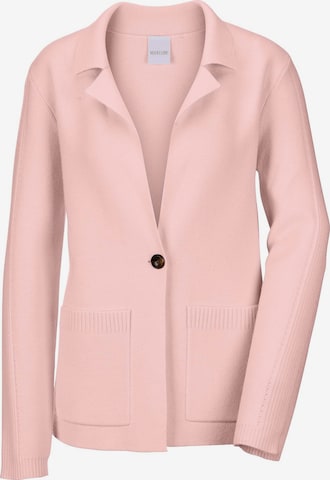 Cardigan MADELEINE en rose : devant