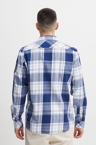 !Solid Comfort fit Button Up Shirt 'Esdras' in Blue