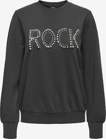 ONLY Sweatshirt in Zwart: voorkant