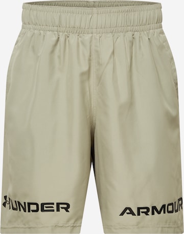 UNDER ARMOUR Sporthose 'Woven' in Beige: predná strana