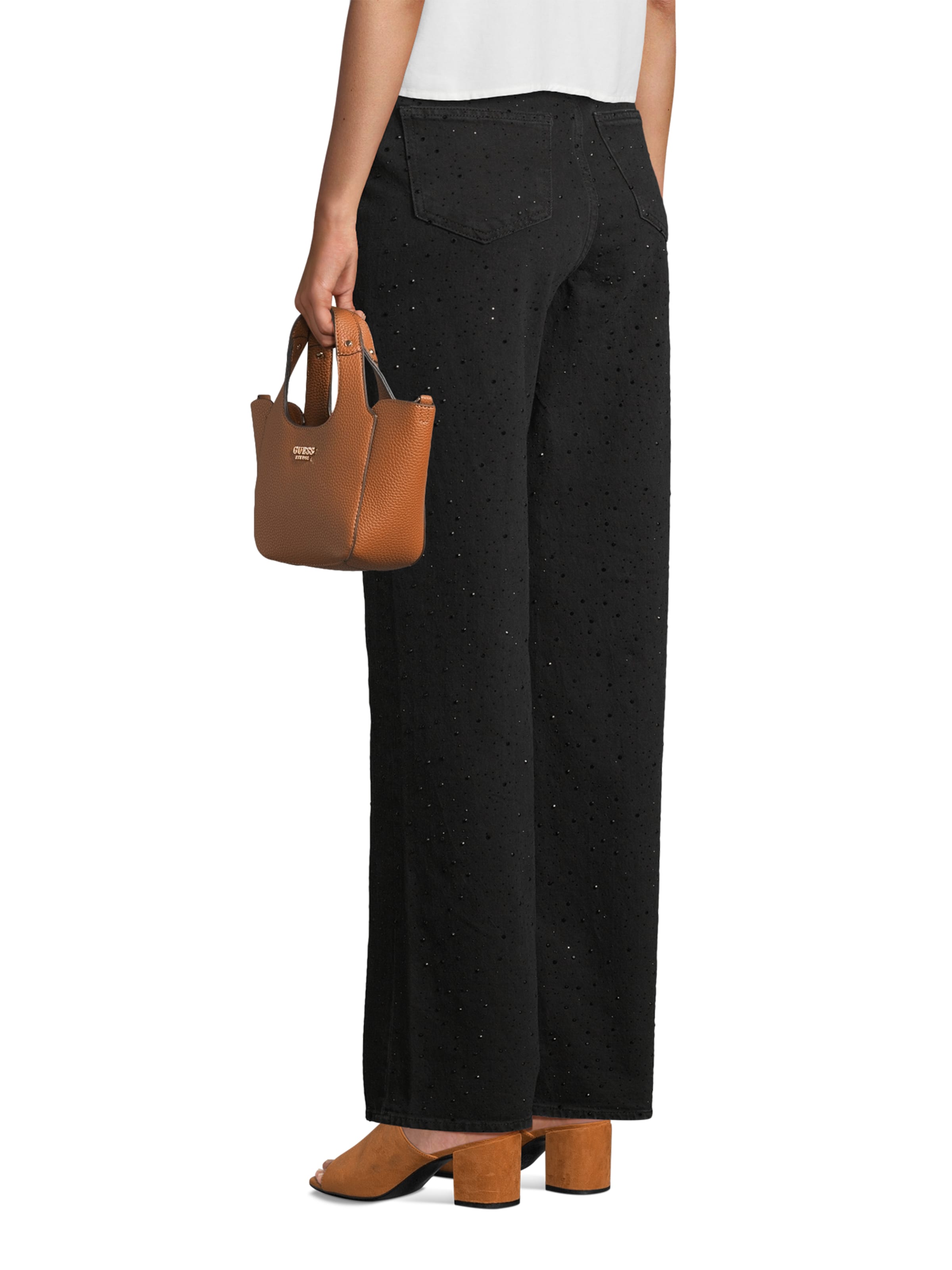 Sacs à main 'Calista' GUESS en marron : devant