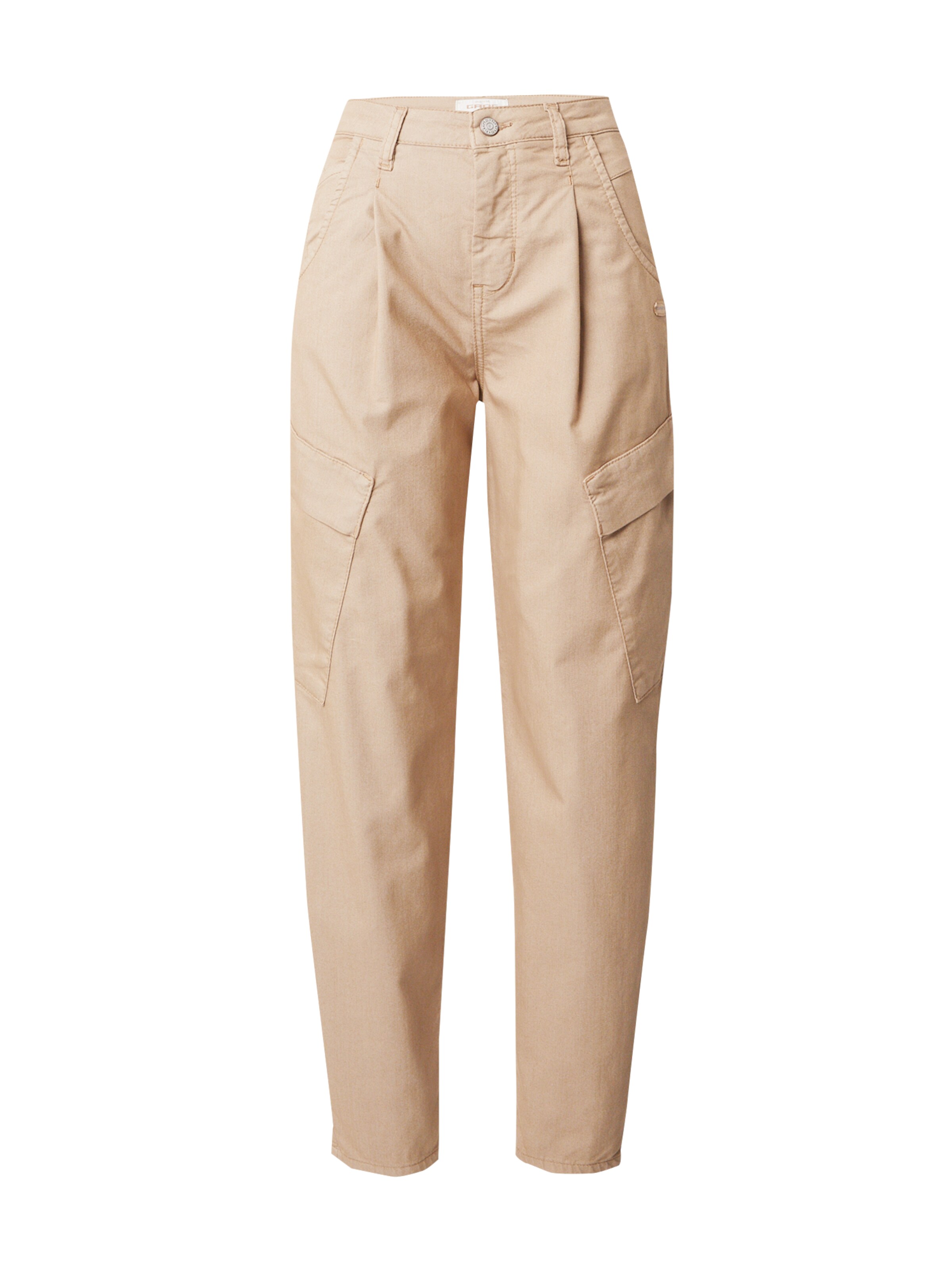 Gang Tapered Élére vasalt nadrágok '94Silvia' - barna: elől