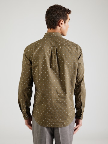 Coupe slim Chemise 'Rickert_M' BOSS en vert