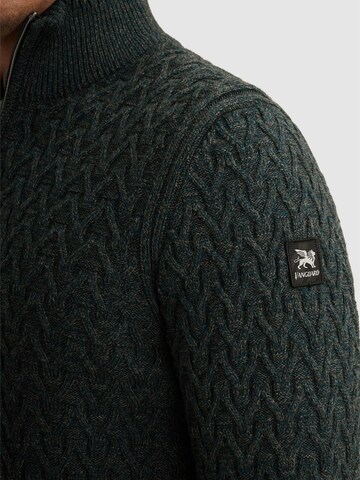 Pull-over 'Pullover in a wool blend with half-zip' VANGUARD en vert