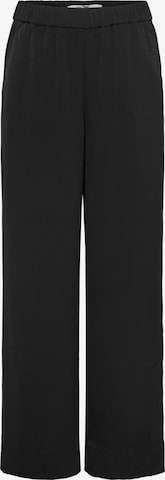 Wide Leg Pantalon 'Gisela Gustava' ONLY en noir : devant