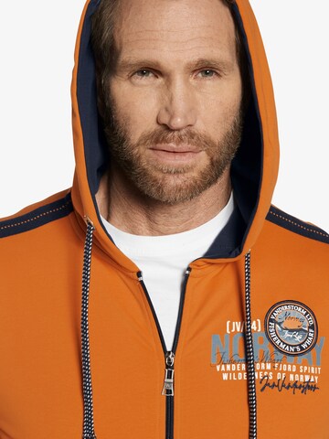Jan Vanderstorm Sweatvest ' Renko ' in Oranje