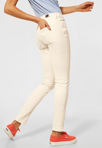 STREET ONE Slimfit Jeans in Beige