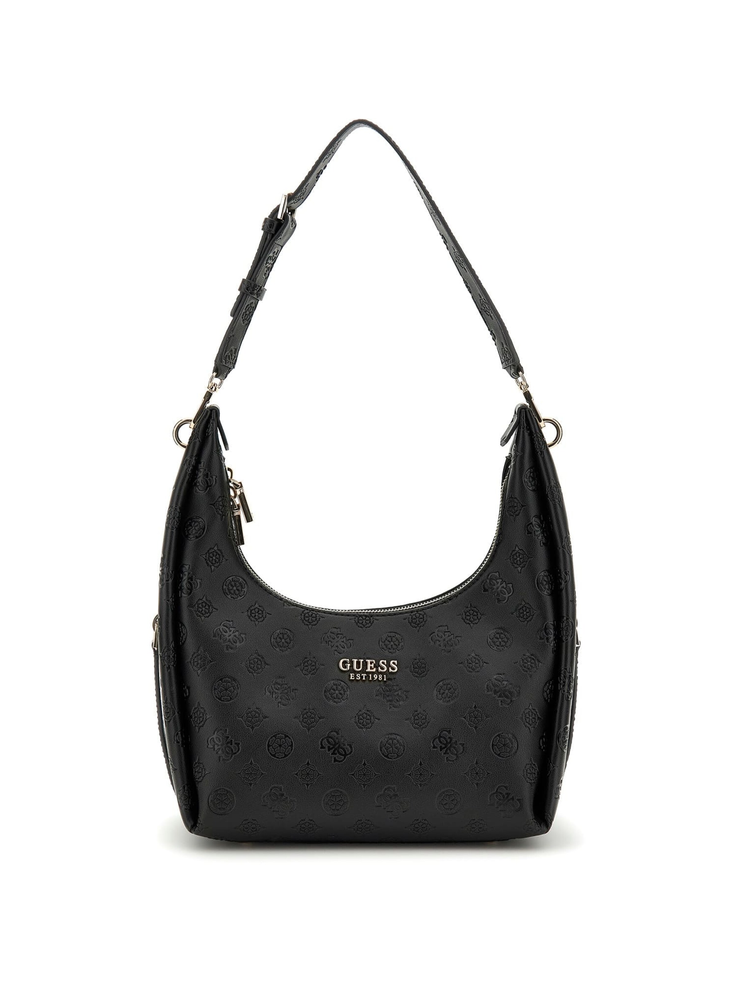 GUESS Schultertasche 'Phoebe' in Schwarz: Vorderseite