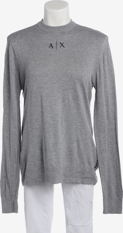 ARMANI EXCHANGE Pullover / Strickjacke M in Grau: Vorderseite
