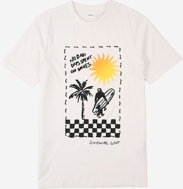s.Oliver T-Shirt in Weiß: Vorderseite