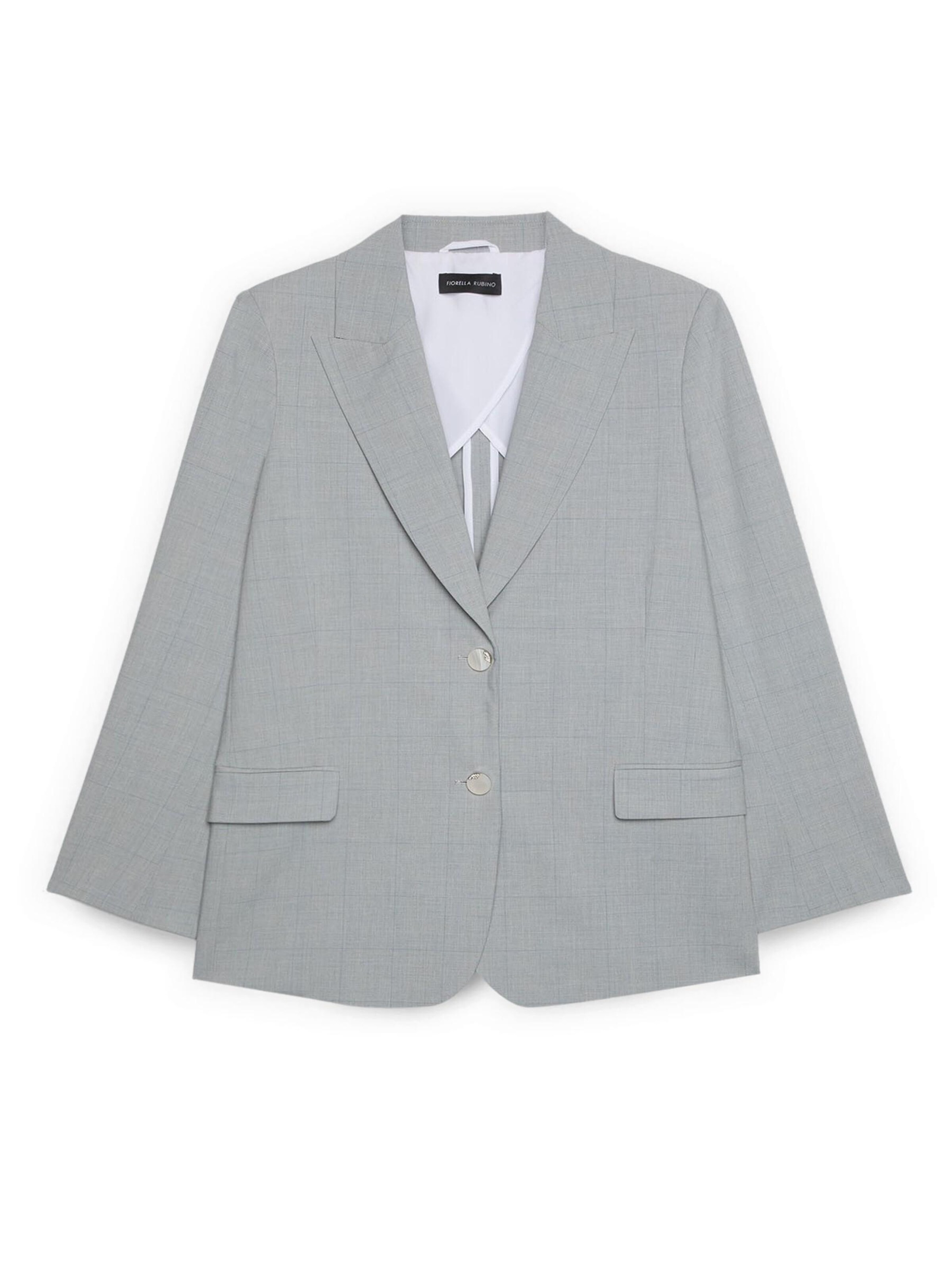 Fiorella Rubino Blazers in Grijs: voorkant