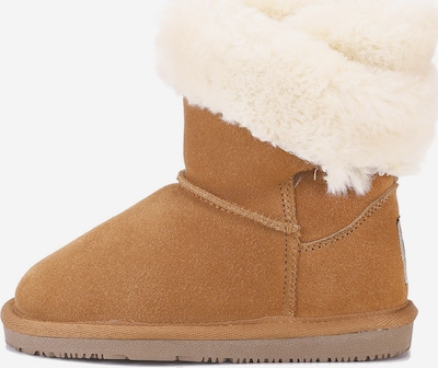 Gooce Snowboots 'Britany' in de kleur Bruin / Wit, Productweergave