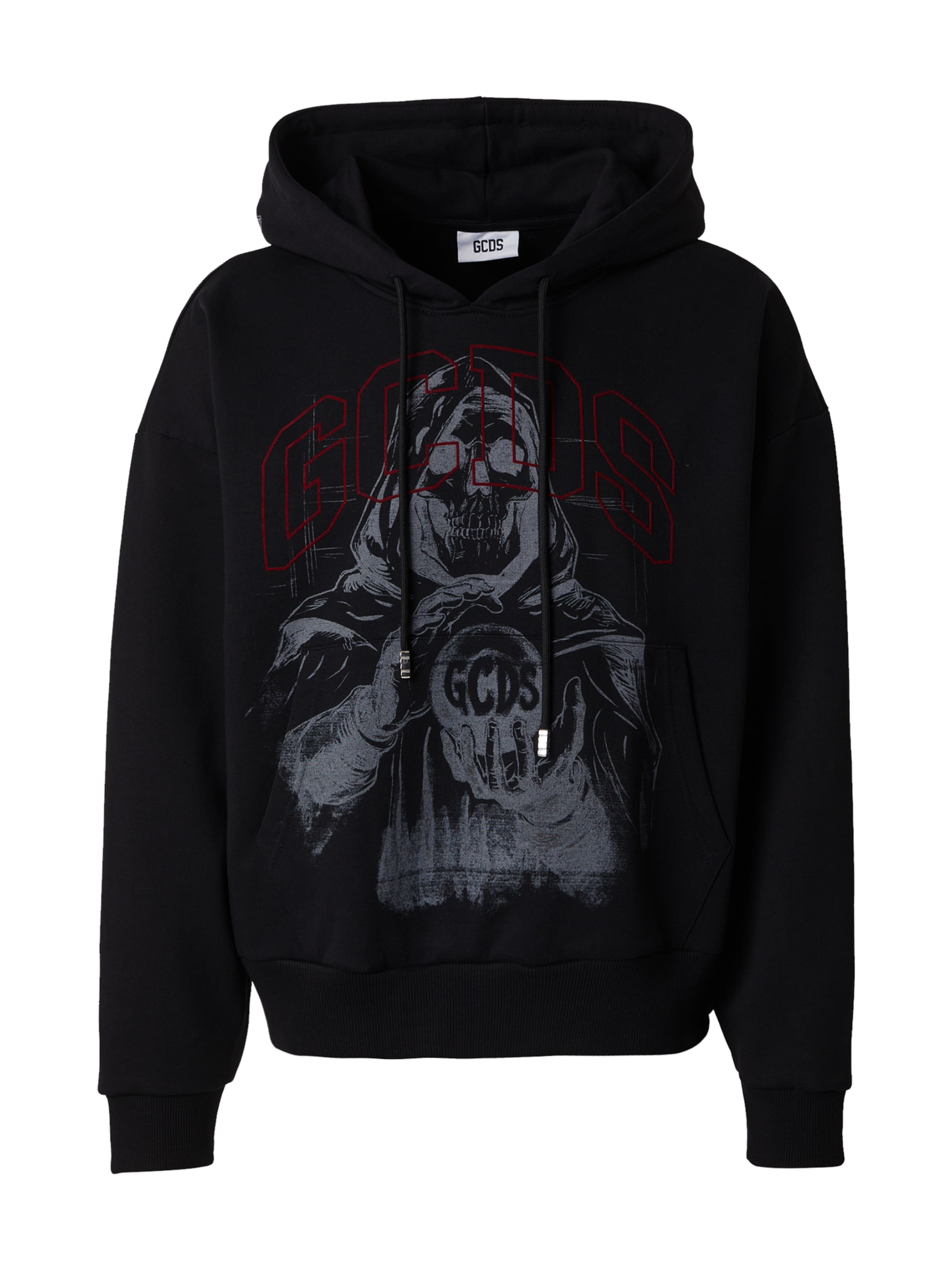 GCDS Mikina - Čierna: predná strana