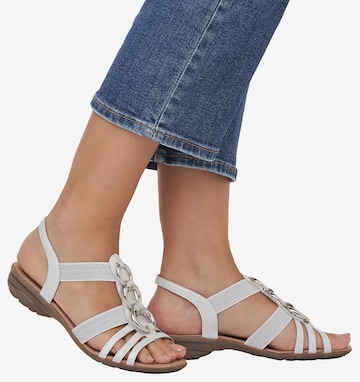 REMONTE Sandals in Silver: front