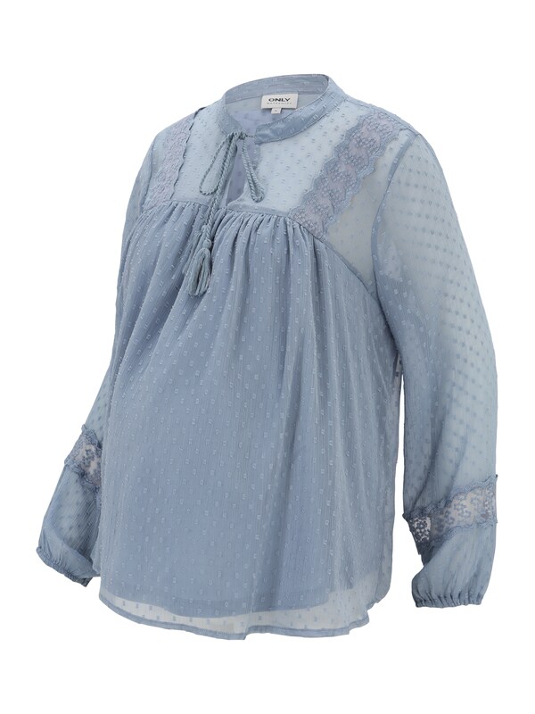 Only Maternity Blouse 'OLMTESSA ELIZA' in Dusty Blue