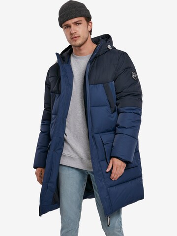 Parka invernale di Urban Classics in blu: frontale